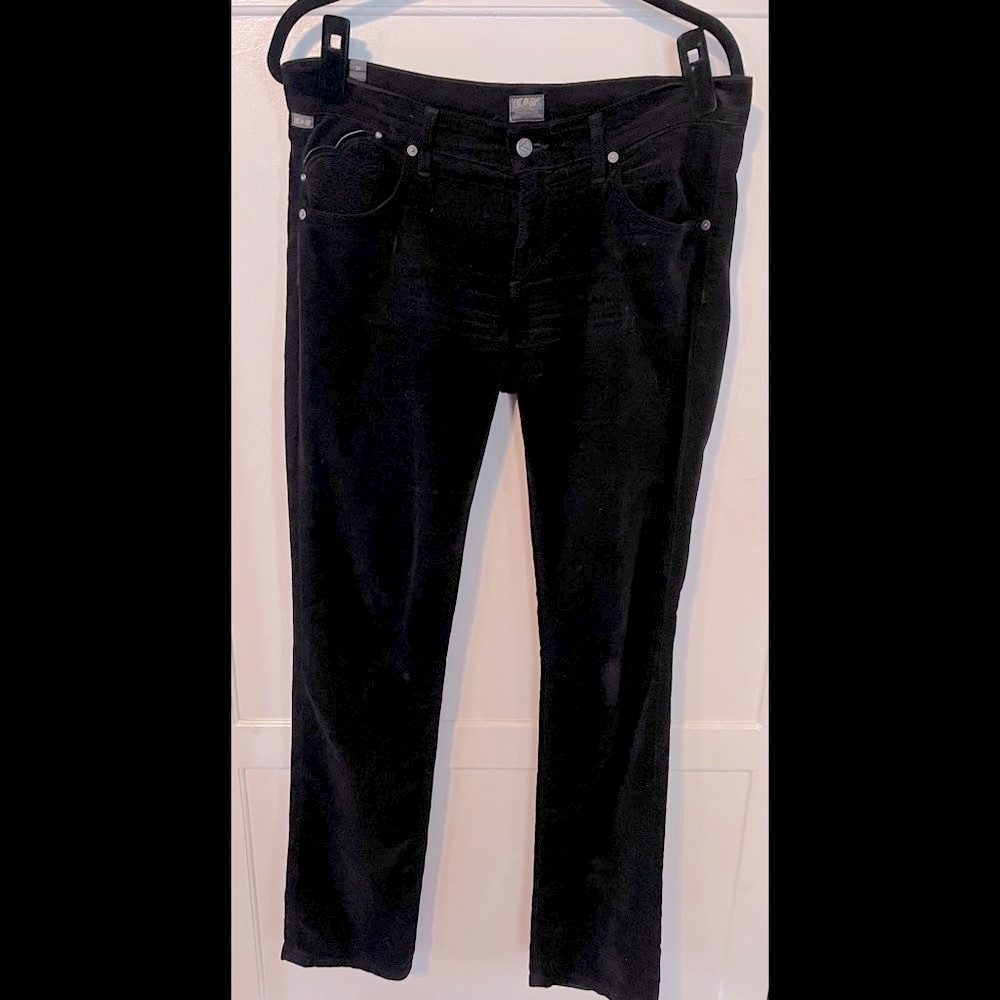CITIZENS OF HUMANITY AVA Low Rise Straight Leg Velvet Jeans - Size 31